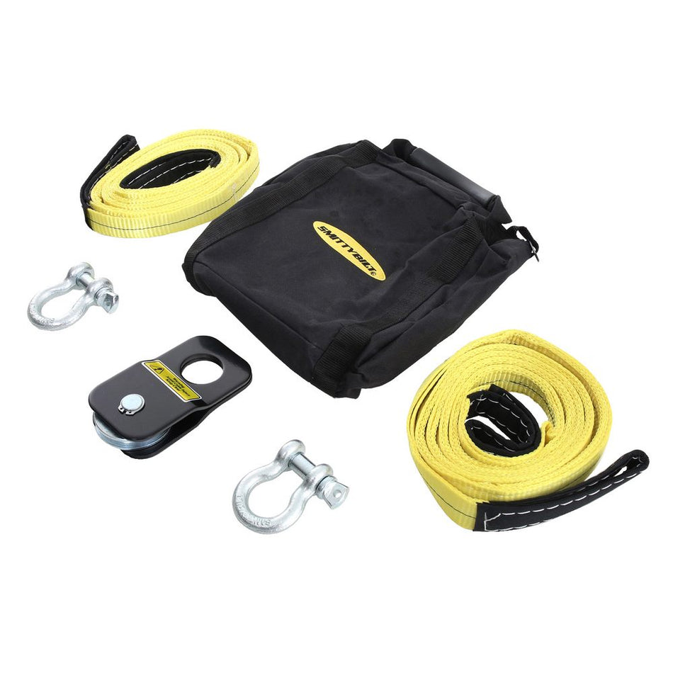 Winch Accessory Kit - Atv - Includes Snatch Block  Pair Of Shackles & Straps