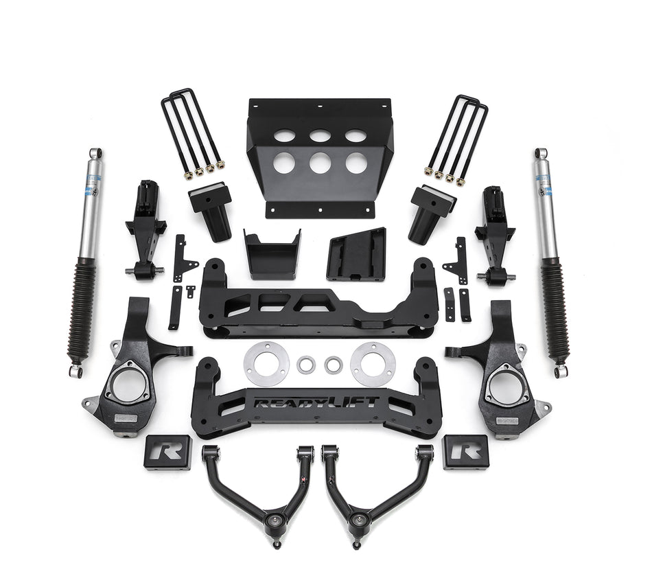 ReadyLIFT 2014-2018 7'' Big Lift Kit With Upper Control Arms For Stamped Steel OE Upper Control Arms With Bilstein Shocks