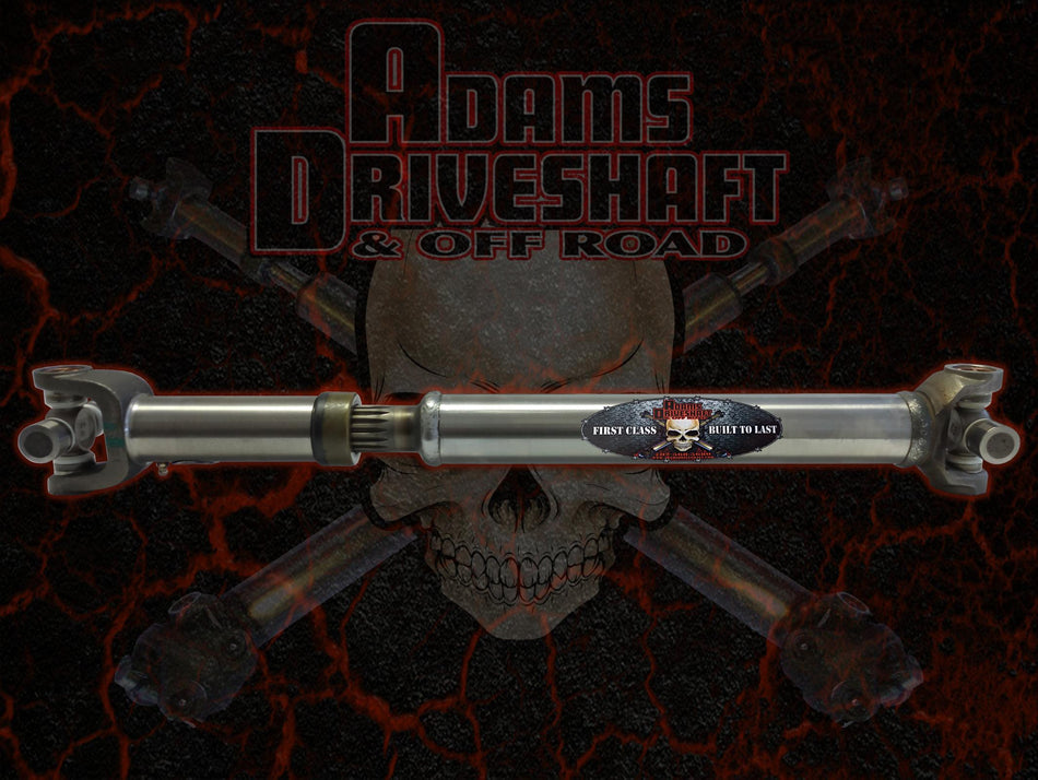 Adams Driveshaft YJ Front Slip N Stub 1310 Driveshaft Heavy Duty Series