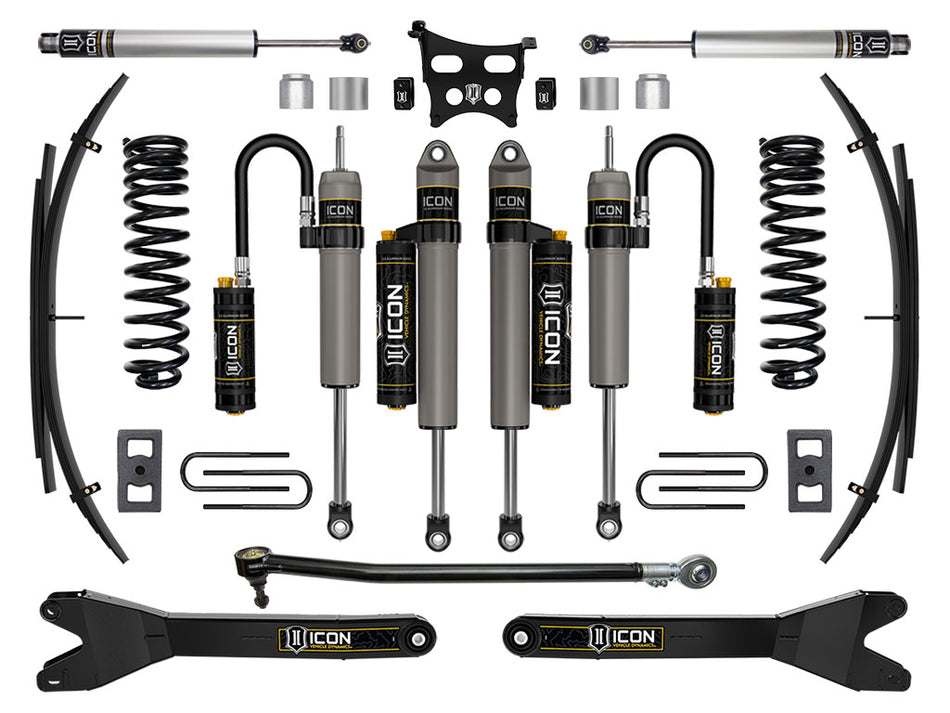ICON 2023 Ford F-250/F-350 Super Duty 4WD Gas 2.5" Lift Stage 5 Suspension System W/ Radius Arms And Expansion Packs