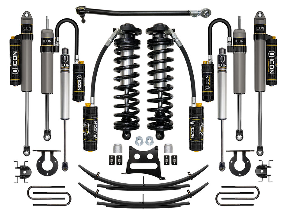 ICON 17-22 Ford F250/F350 2.5-3" Lift Stage 5 Coilover System W/ Leaf Springs