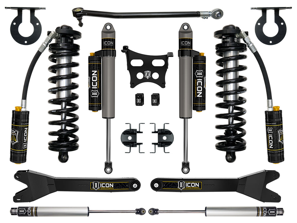 ICON 2023 Ford F-250/F-350 4WD 2.5-3" Lift Stage 4 Coilover Conversion System With Radius Arms