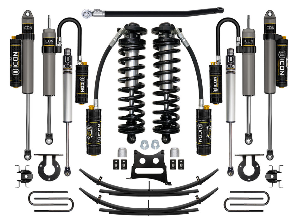 ICON 11-16 Ford F250/F350 2.5-3" Lift Stage 5 Coilover System W/ Leaf Springs