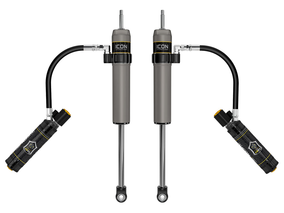 ICON 2023-2024 Ford F-250/F-350 Super Duty 4WD 4.5” Lift Front V.S. 2.5 Aluminum Series Shocks Remote Reservoir W/ CDEV Pair