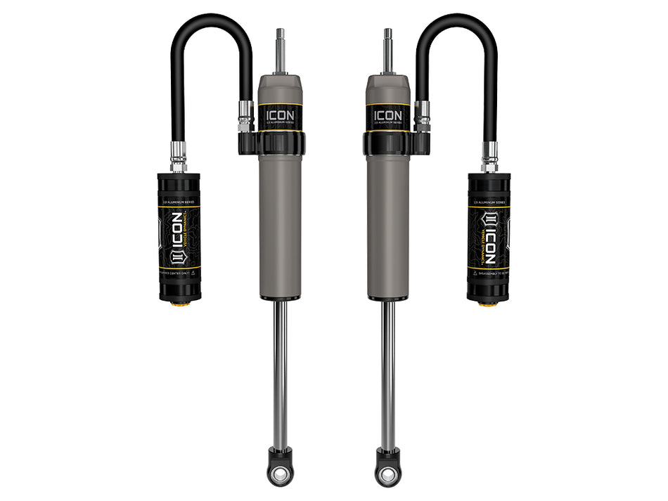 ICON 2023-2024 Ford F-250/F-350 Super Duty 4WD 4.5” Lift Front V.S. 2.5 Aluminum Series Shocks Remote Reservoir Pair