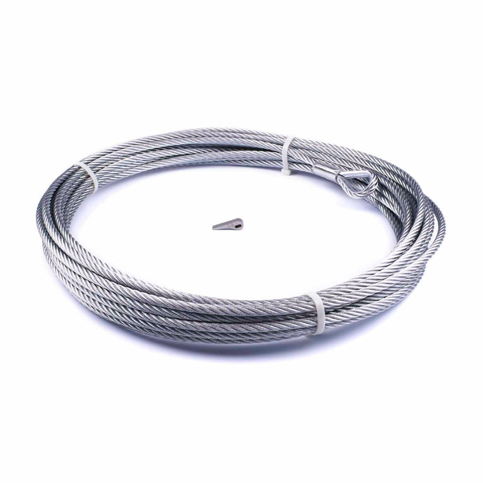 WIRE ROPE ASSEMBLY 3/8 Inch Diameter X 80 Foot Length