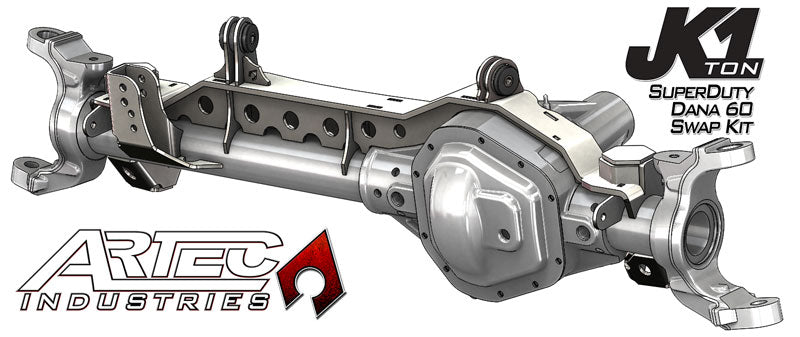 JK 1 Ton Superduty 99-04 Front Dana 60 Swap Kit W/Currie Johnny Joints Artec Industries