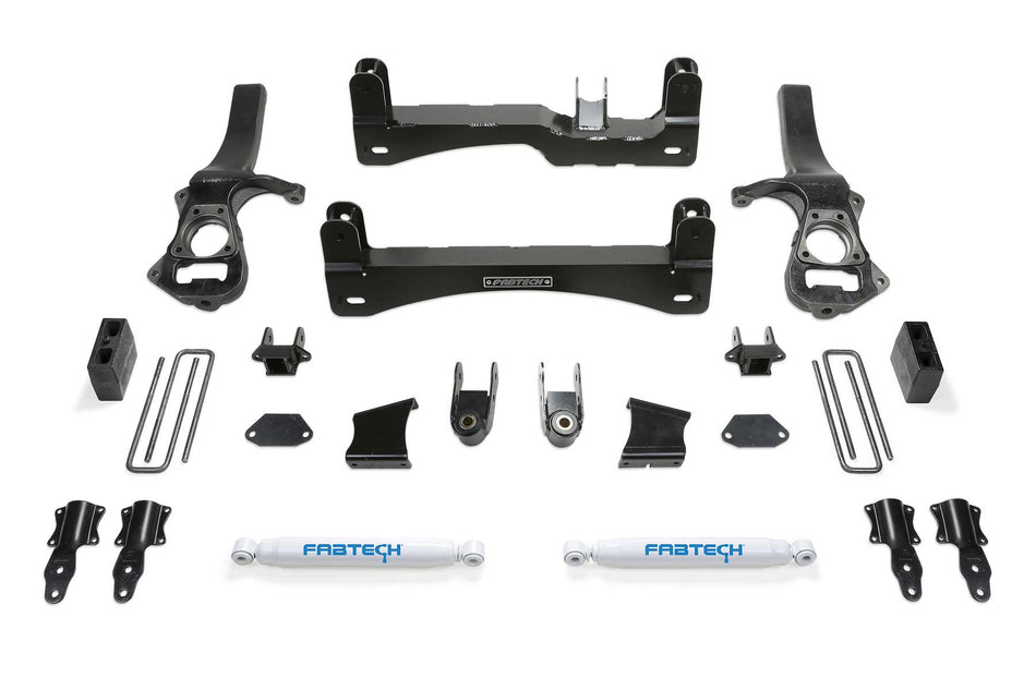 Fabtech 6" BASIC SYS W/ PERF SHKS 2019 GM C1500 P/U