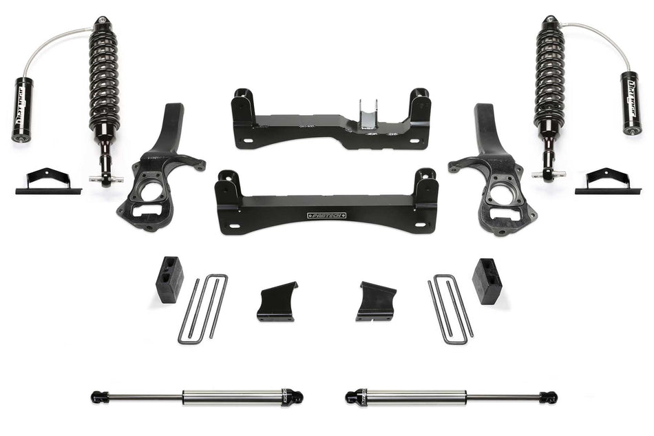 Fabtech 6" PERF SYS W/DL 2.5 RESI & 2.25 2019 GM C1500 P/U