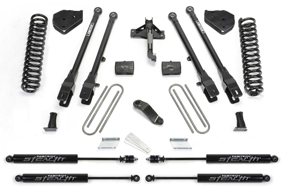 Fabtech 6" 4LINK SYS W/COILS & STEALTH 19-20 FORD F450/550 4WD DIESEL