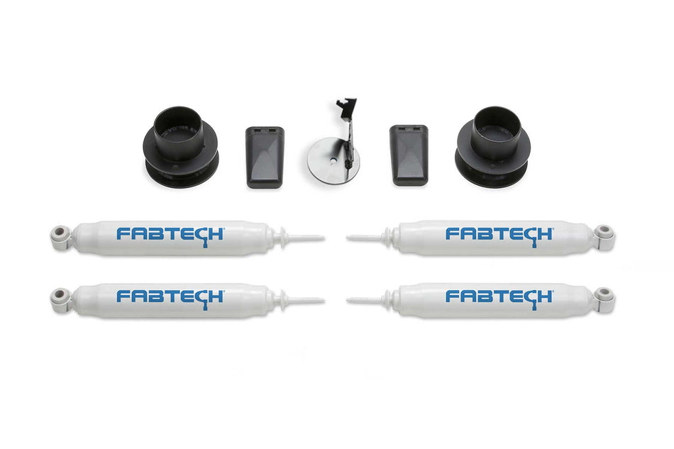 Fabtech 2.5 In. COIL SPCR KIT W/PERF SHKS 2019-21 RAM 2500 4WD