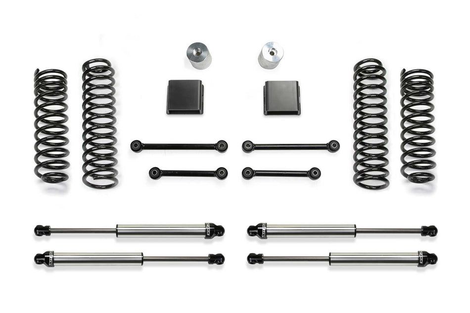 Fabtech 3" SPORT II SYSTEM W/ DL SHKS 2020-22 JEEP JT 4WD GAS