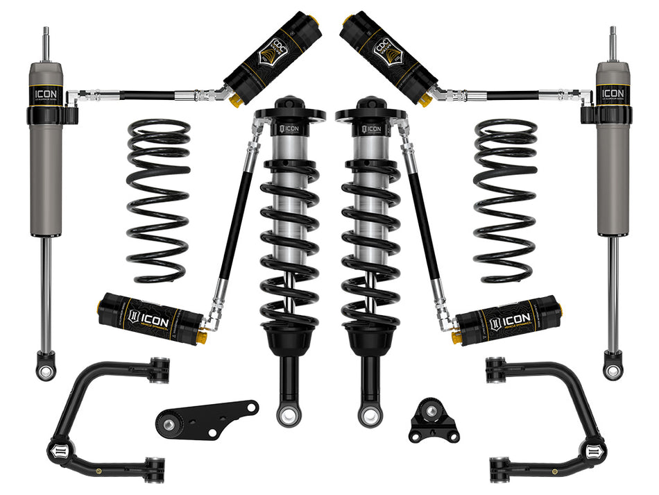 ICON 2024 Toyota Tacoma 1.25-3" Lift Stage 5 Suspension System Tubular UCA W/ Triple Rate Rear Springs