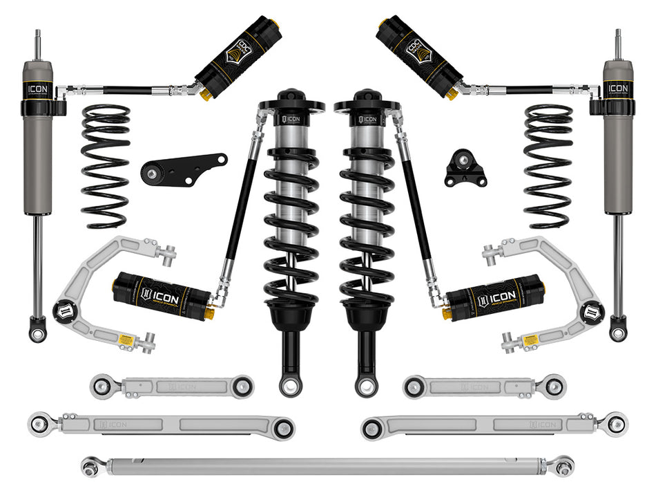 ICON 2024 Toyota Tacoma 1.25-3" Lift Stage 11 Suspension System Billet UCA