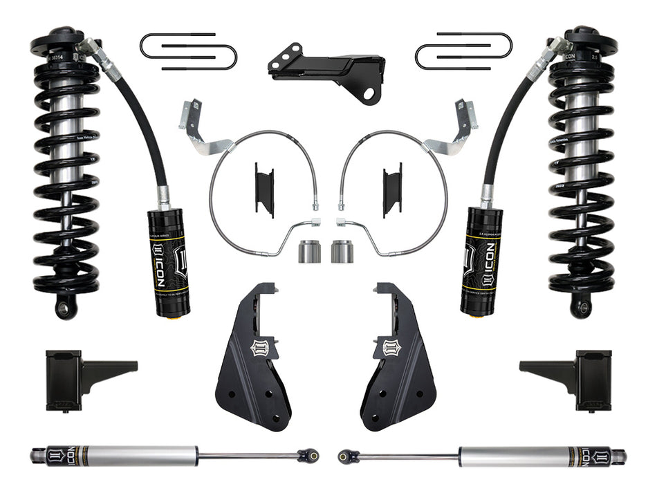 ICON 2023 Ford F-250/F-350 Super Duty 4WD 4-5.5" Lift Stage 1 Coilover Conversion System