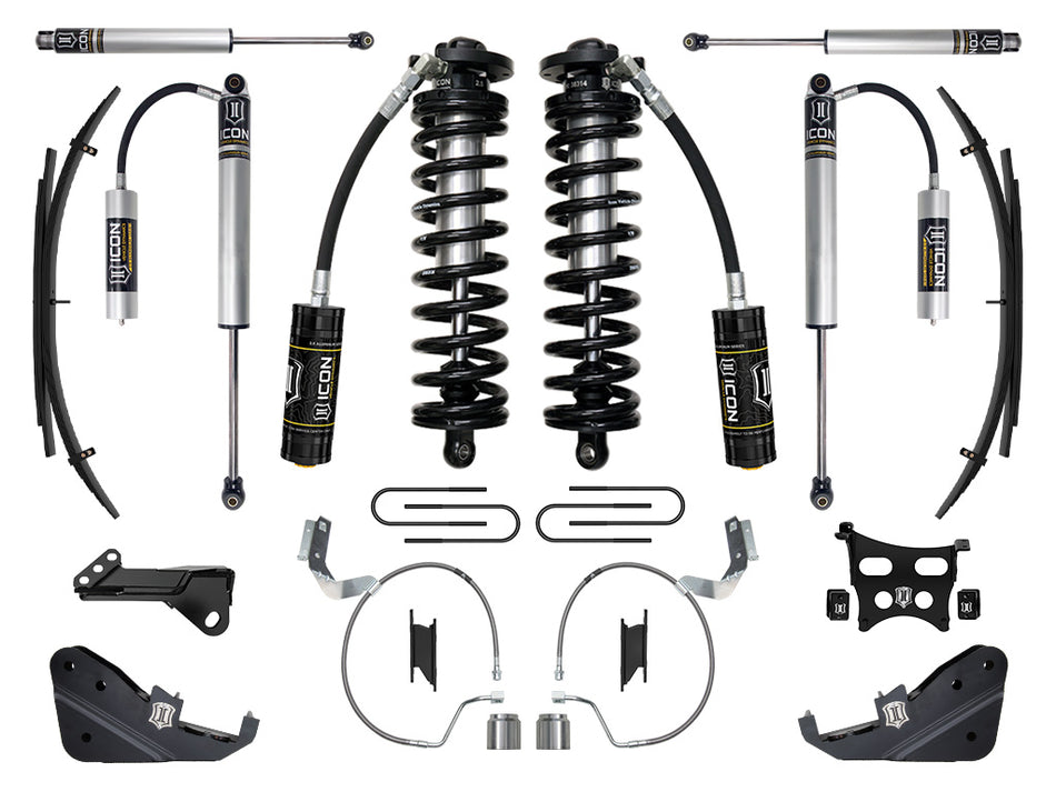 ICON 2023 Ford F-250/F-350 Super Duty 4WD 4-5.5" Lift Stage 2 Coilover Conversion System W/ Expansion Packs
