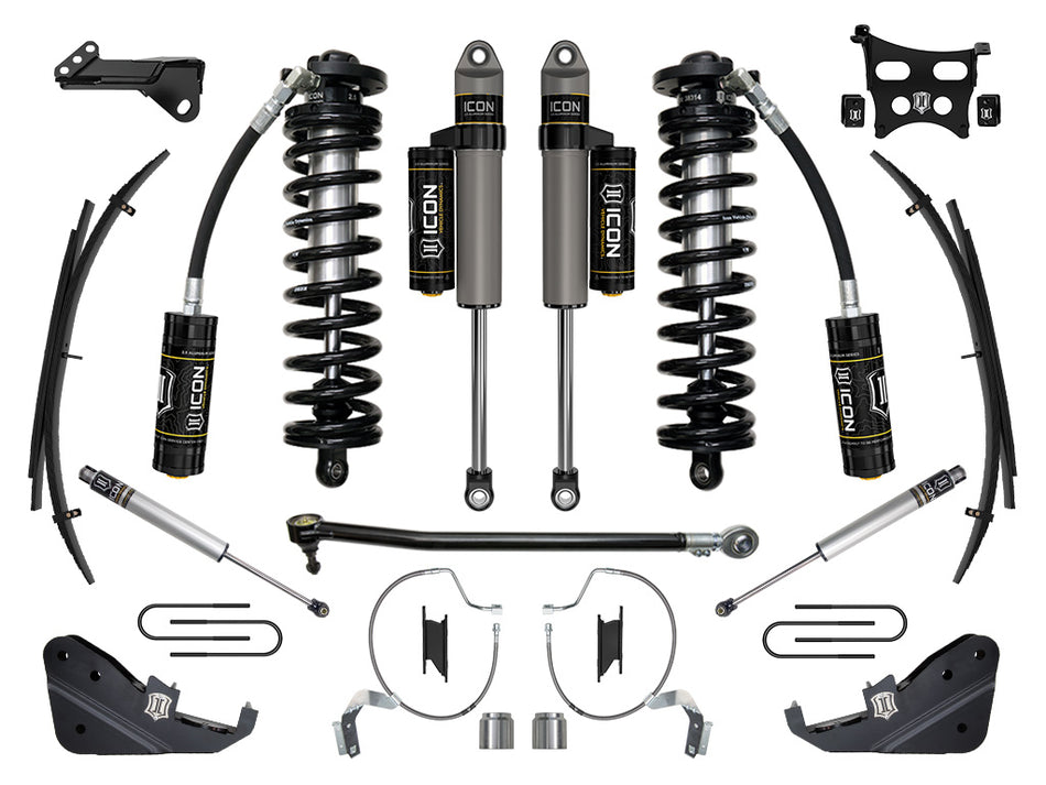ICON 2023 Ford F-250/F-350 Super Duty 4WD 4-5.5" Lift Stage 4 Coilover Conversion System W/ Expansion Packs