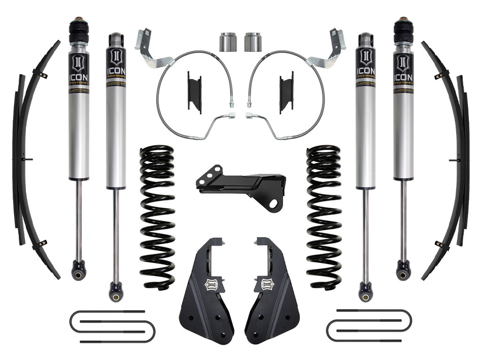 ICON 2023 Ford F-250/F-350 Super Duty 4WD Gas 4.5" Lift Stage 1 Suspension System W/ Expansion Packs