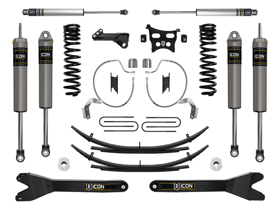 ICON 2023 Ford F-250/F-350 Super Duty 4WD Gas 4.5" Lift Stage 3 Suspension System W/ Radius Arms & Expansion Packs