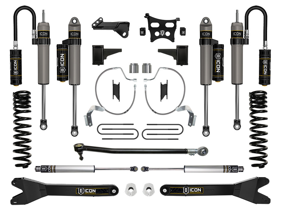 ICON 2023 Ford F-250/F-350 Super Duty 4WD Gas 4.5" Lift Stage 4 Suspension System W/ Radius Arms