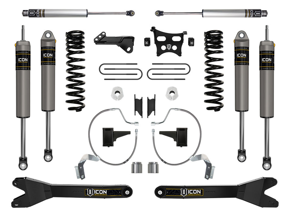 ICON 2023 Ford F-250/F-350 Super Duty 4WD Diesel 4.5" Lift Stage 3 Suspension System W/ Radius Arms