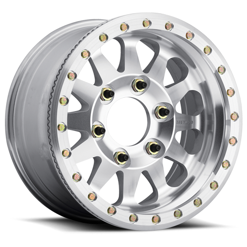 Aluminum Wheels 17x9 Beadlock MR101 Bolt Pattern 6 On 135 Offset -12 Lip Size 3.15 Raw Machined Method