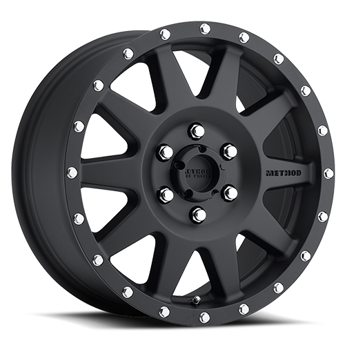 Aluminum Wheels 20x10 The Standard MR301 Bolt Pattern 6 On 135 Offset -18 Matte Black MB Method