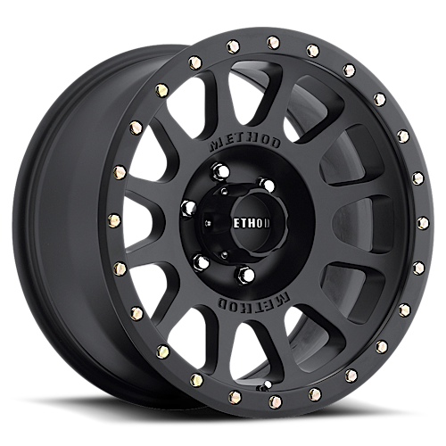 Aluminum Wheels 20x10 NV MR305 Bolt Pattern 6 On 135 Offset -18 Lip Size 2.05 Matte Black MB Method