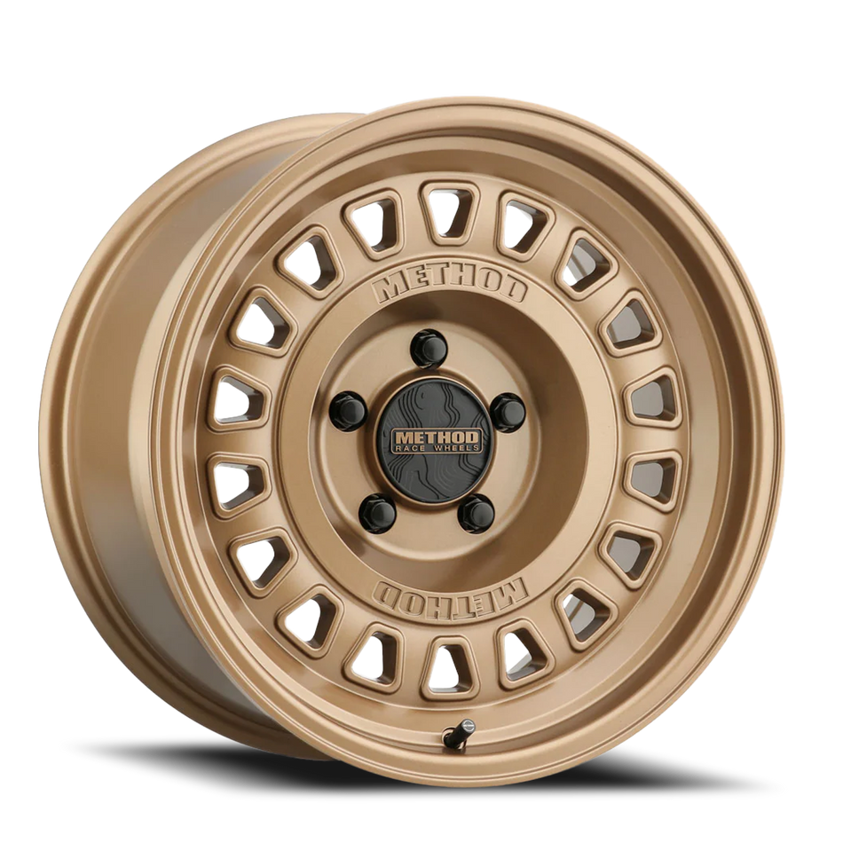 Aluminum Wheels 17x8.5 MR320 Bolt Pattern 5 On 127 Offset 0 Lip Size 2.76 Method Bronze BZ Method