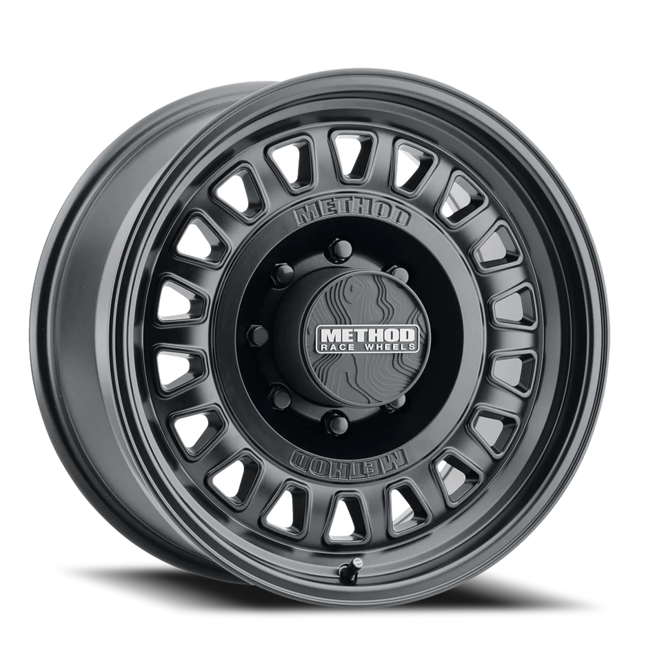 Aluminum Wheels 18x9 MR320 Bolt Pattern 8 On 180 Offset 18 Lip Size 1.89 Matte Black MB Method