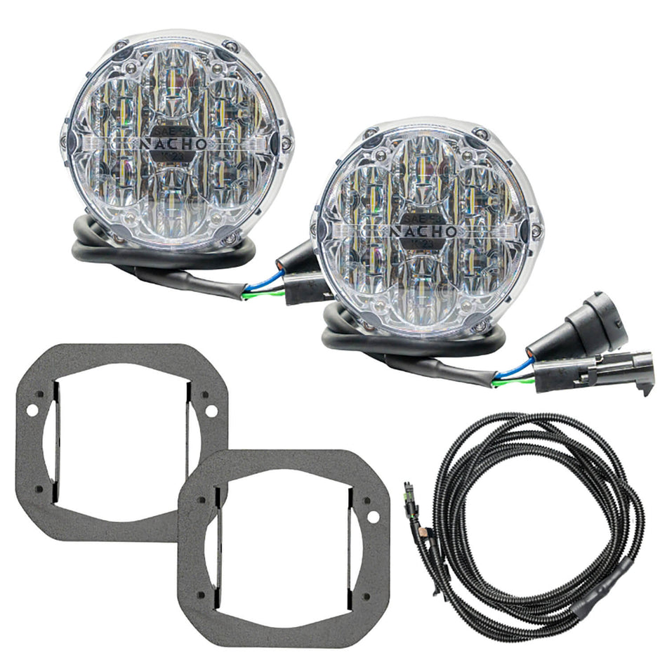 NACHO - V3JW1KWSO - SAE Only White Plug N Play Fog Light Kit