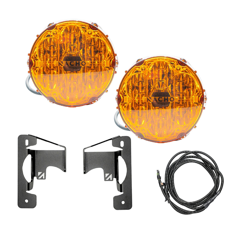 NACHO - V3JW2KASO - SAE Only Amber Plug N Play Fog Light Kit