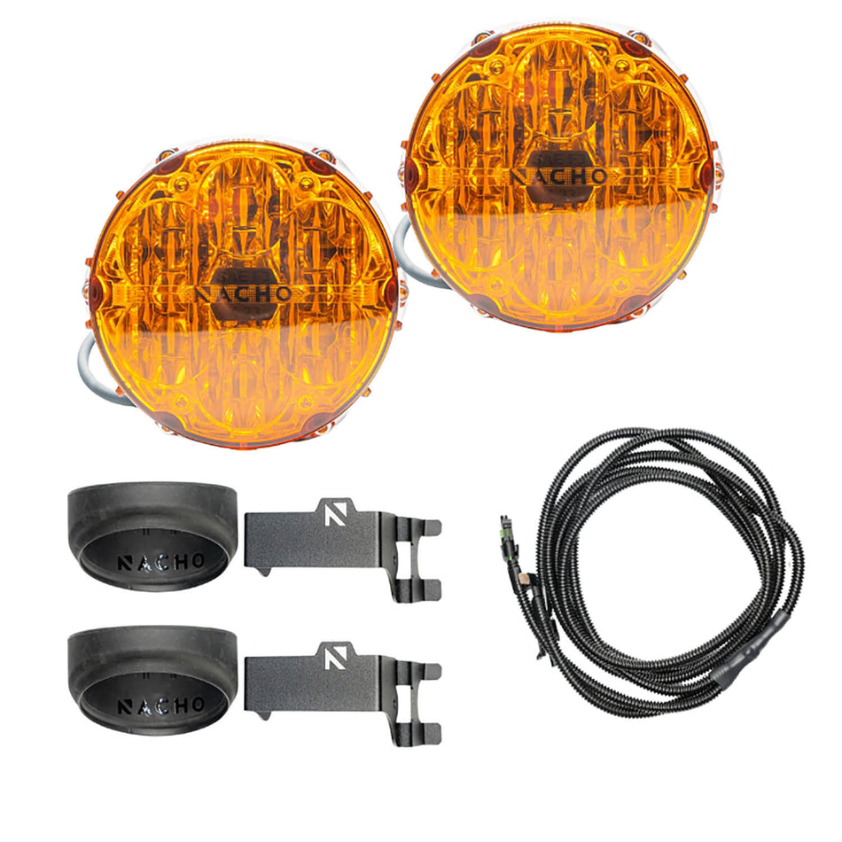 NACHO - V3TO1KASO - SAE Only Amber Plug N Play Fog Light Kit