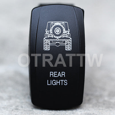 JK Rear Lights Rocker Switch sPOD