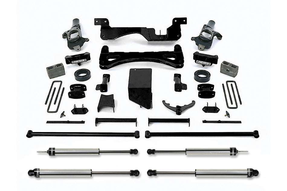 Fabtech 6" PERF SYS W/DLSS SHKS 01-10 GM C/K2500HD C/K3500 NON DUALLY