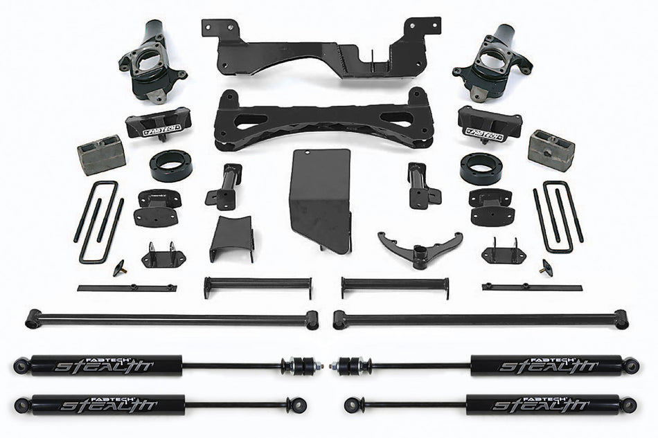 Fabtech 6" PERF SYS W/STEALTH 01-10 GM C/K2500HD C/K3500 NON DUALLY