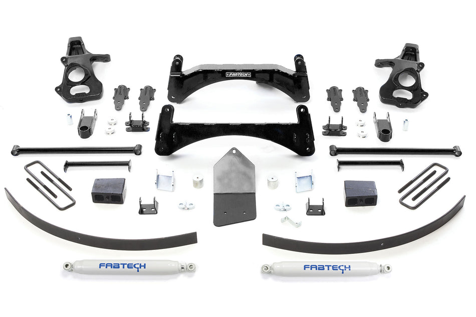 Fabtech 6" BASIC SYS W/PERF SHKS 07-13 GM C1500 P/U W/O AUTORIDE 2WD