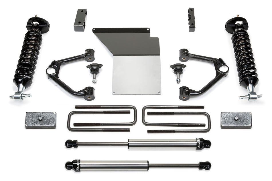 Fabtech 3" BUDGET SYS W/ DL 2.5 & 2. 07-18 GM C/K1500 P/U W/ OE FORG STL UCA