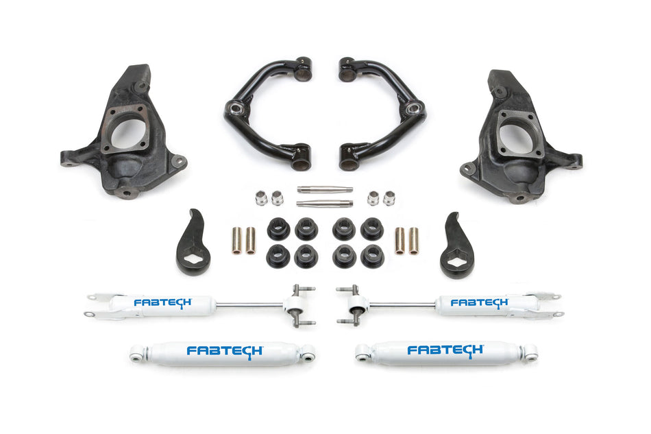 Fabtech 3.5 In. ULTIMATE SYS W/UNIBALL UC & PERF SHOCKS 2011-19 GM C/K2500HD/3500HD
