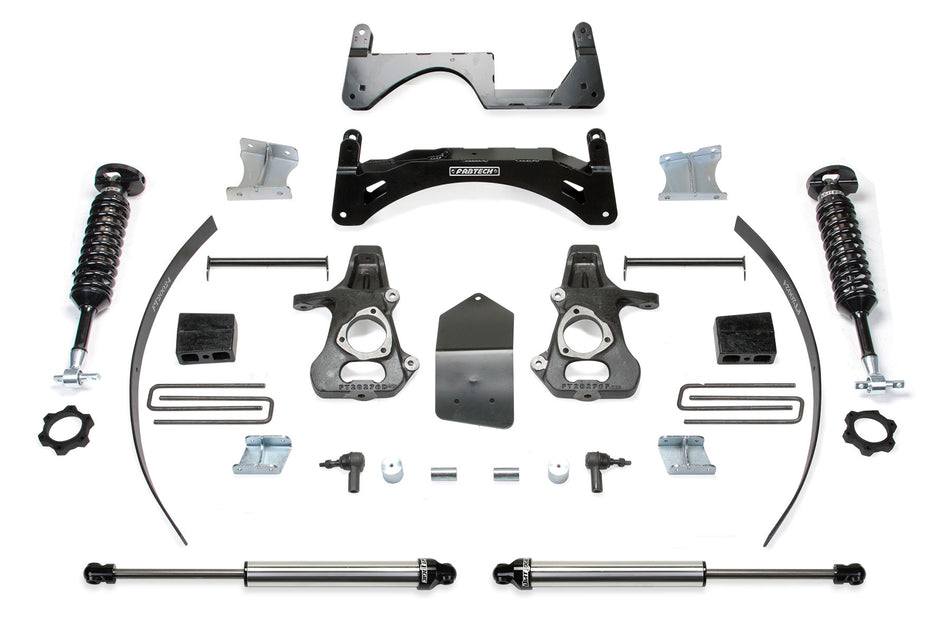 Fabtech 6" BASIC SYS W/ DL 2.5 & 2.25 14-18 GM C/K1500 P/U W/ OE ALM OR STMP STL UCA