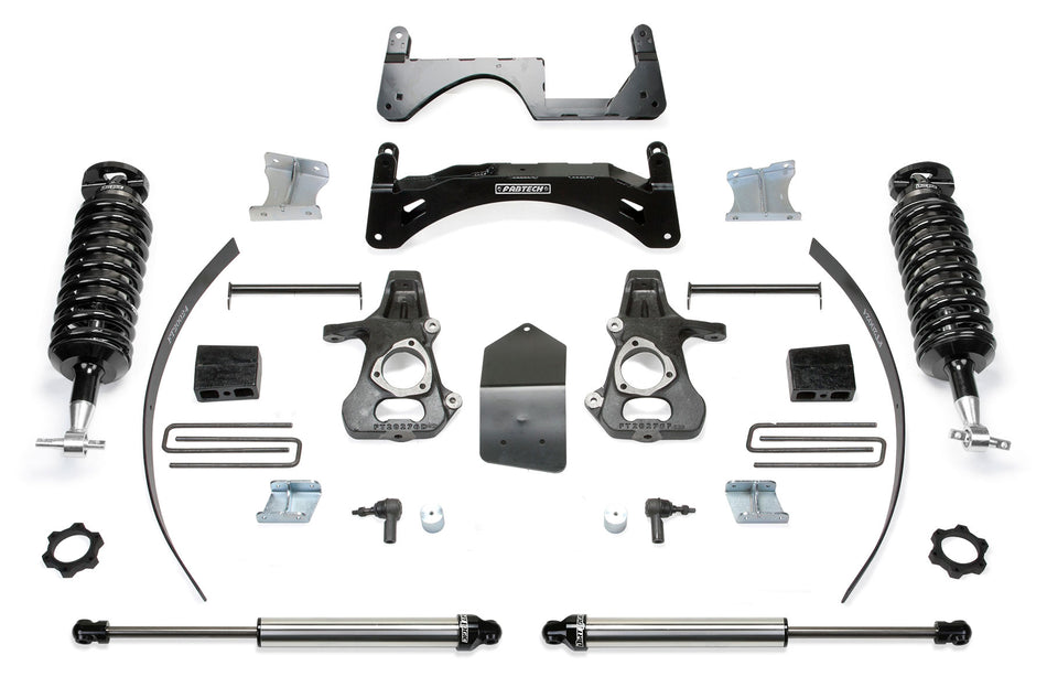 Fabtech 6" PERF SYS W/ 4.0 & 2.25 14-18 GM C/K1500 P/U W/ OE FORG STL UCA