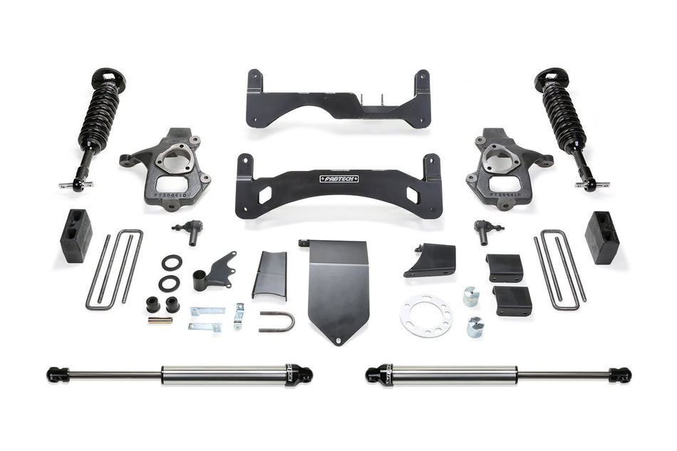 Fabtech 6" PERF SYS G2 W/DL 2.5 & 2.25 14-18 GM C/K1500 P/U W/ OE ALM OR STMP STL UCA