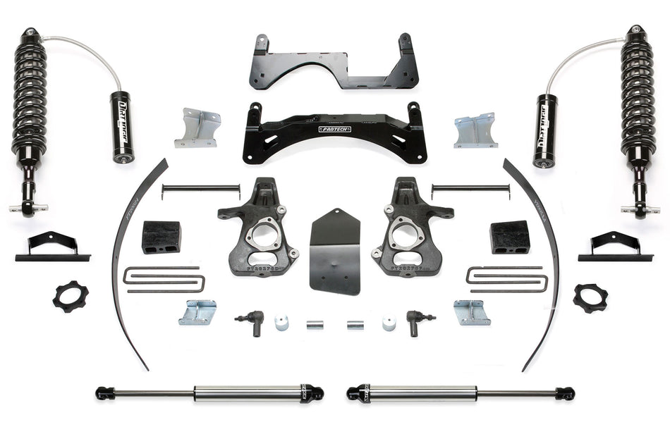 Fabtech 6" BASIC SYS W/ DL 2.5 & 2.25 14-18 GM C/K1500 P/U W/ OE ALM OR STMP STL UCA