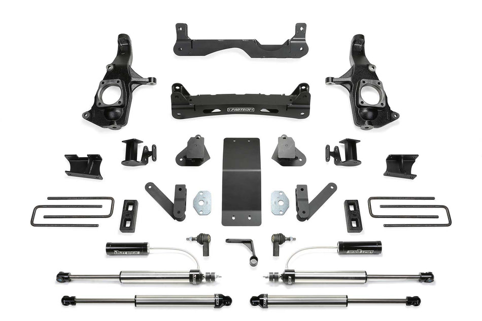 Fabtech 4" BASIC SYS W/DLSS RESI SHKS 2011-19 GM 2500HD 2WD/4WD