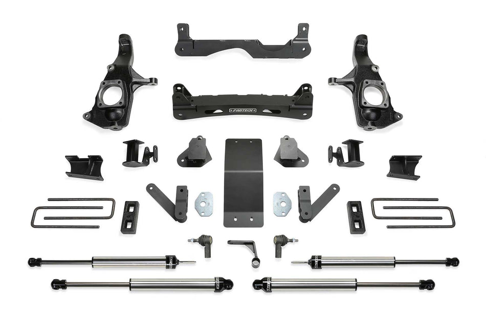 Fabtech 4" BASIC SYS W/DLSS SHKS 2011-19 GM 3500HD 2WD/4WD