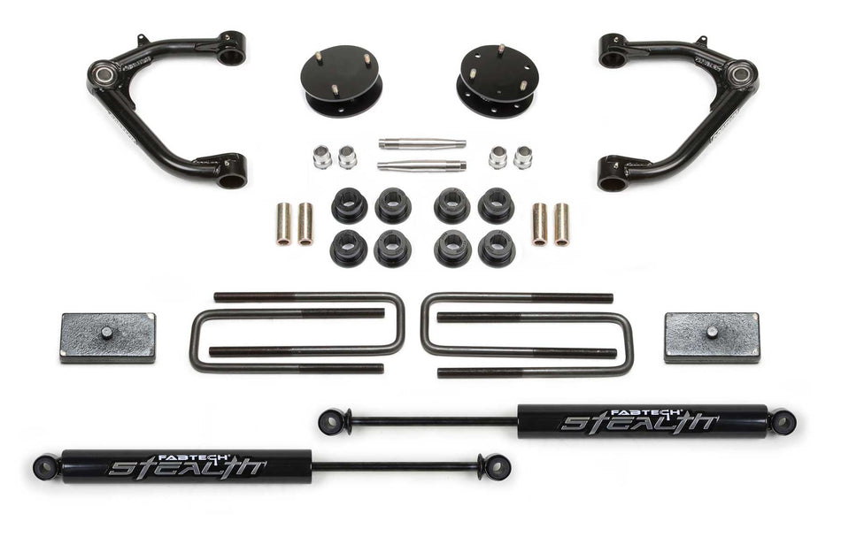 Fabtech 3" UNIBALL UCA SYS W/STEALTH 2019-22 GM C/K1500 P/U