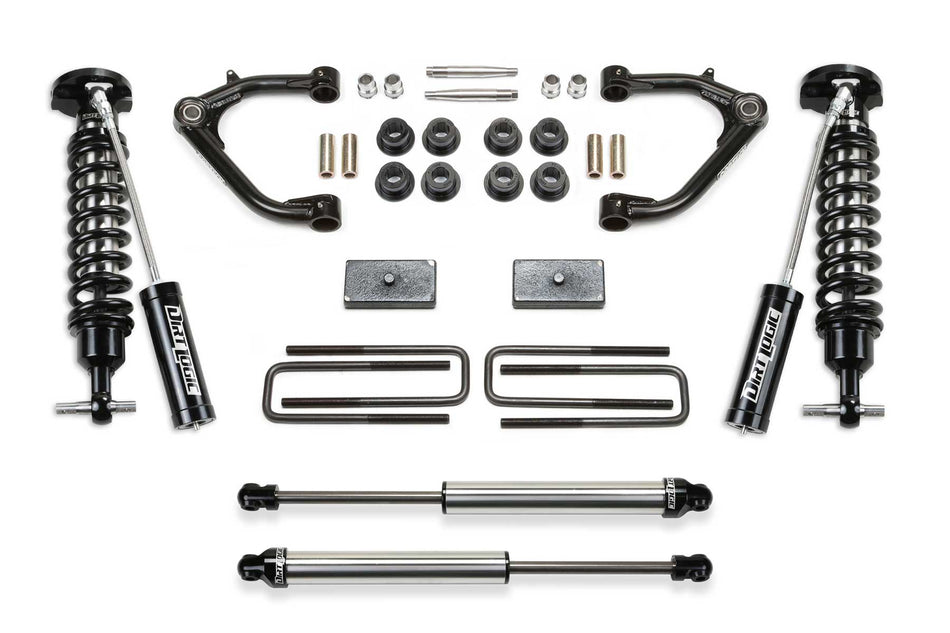 Fabtech 3" UNIBALL UCA SYS W/ DL 2.5 RESI& 2.25 19-22 GM C/K1500P/U