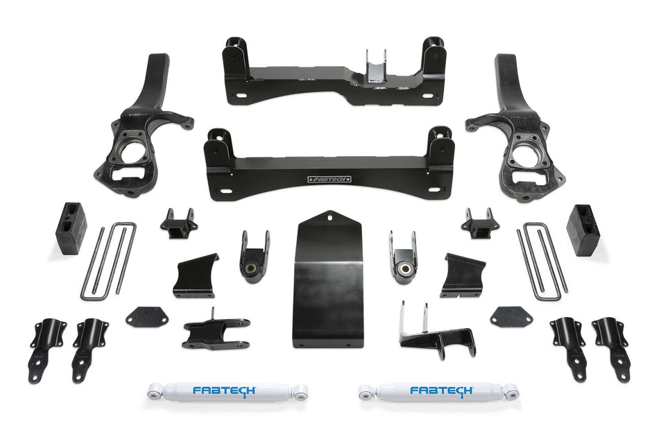 Fabtech 6" BASIC SYS W/ PERF SHKS 2019-22 GM K1500 P/U