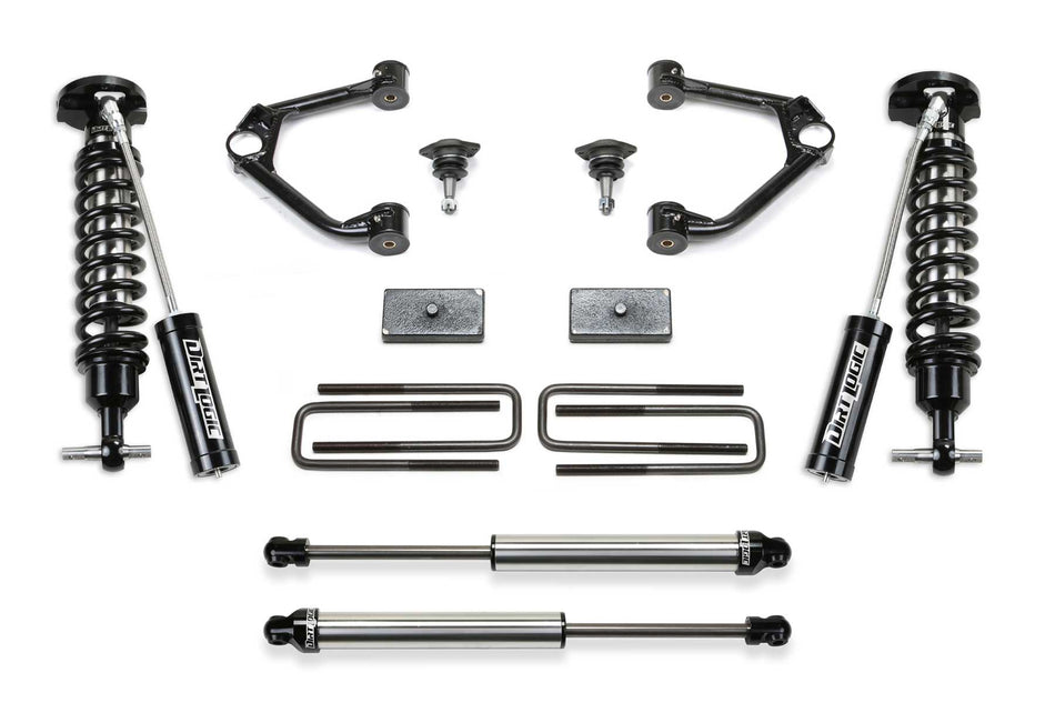Fabtech 1.5 In. BUDGET SYS W/ DL 2.5 RESI & 2.25 2019-22 GM K1500 P/U W/ TRAIL BOSS/AT4 PKG