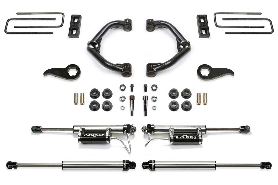 Fabtech 3.5 In. UNIBALL UCA KIT W/ DLSS RESI 2020-21 GM K3500HD